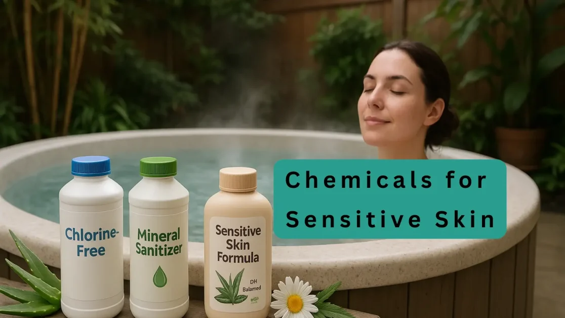 5 Best Hot Tub Chemicals for Sensitive Skin 2 A woman relaxing with adding sensitive skin.