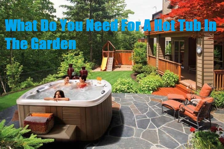 Hot tub in garden ideas