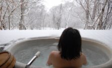 Hot Tub in Winter Outside