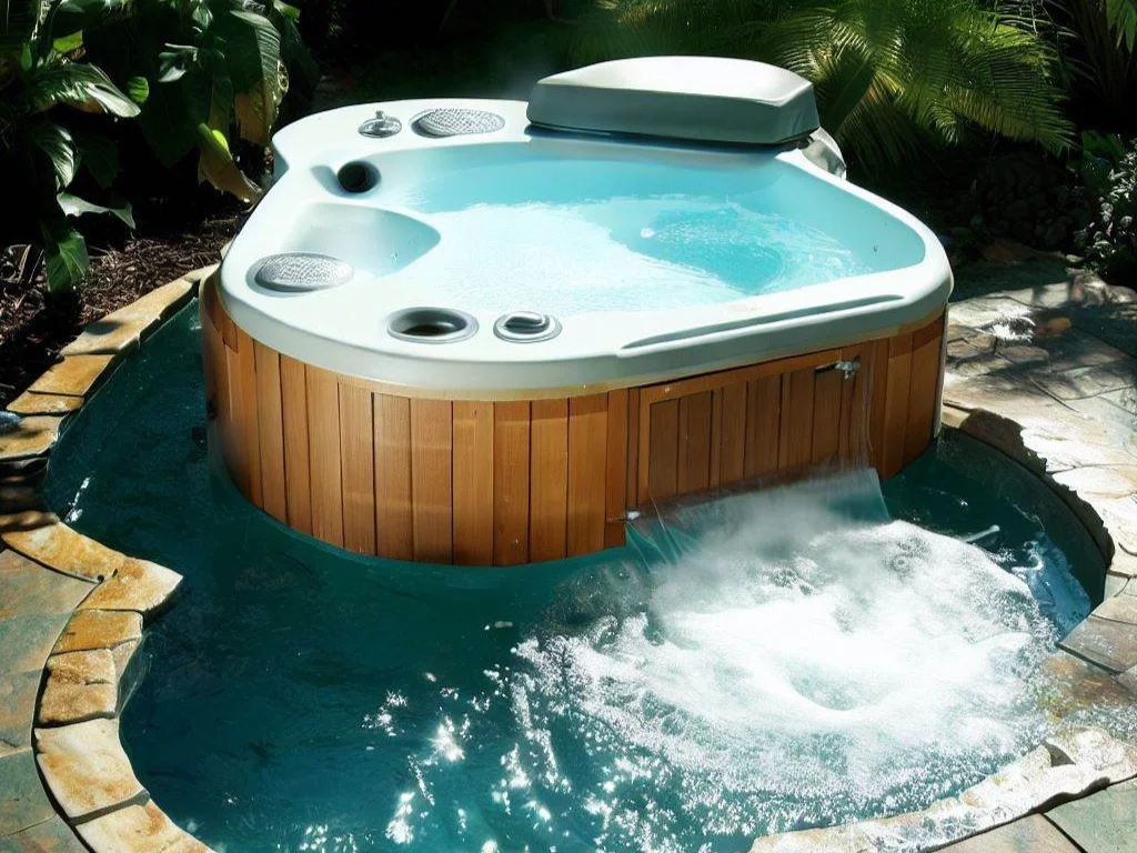 small pool hot tub combo 