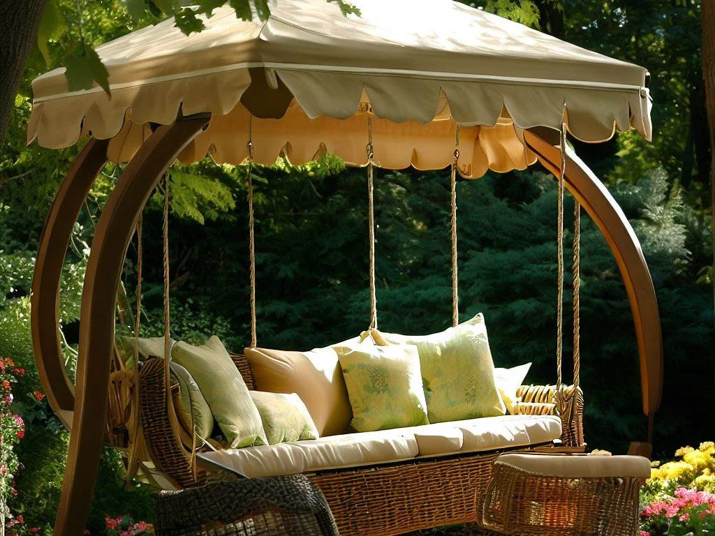 Patio Swing with Canopy