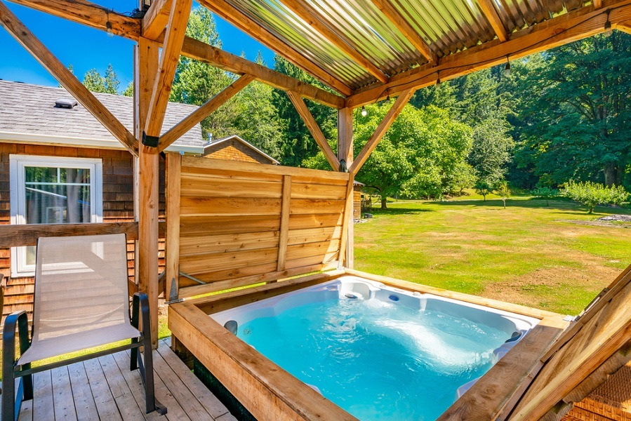 Inflatable Hot Tub Enclosures Trend in Backyard Entertaining