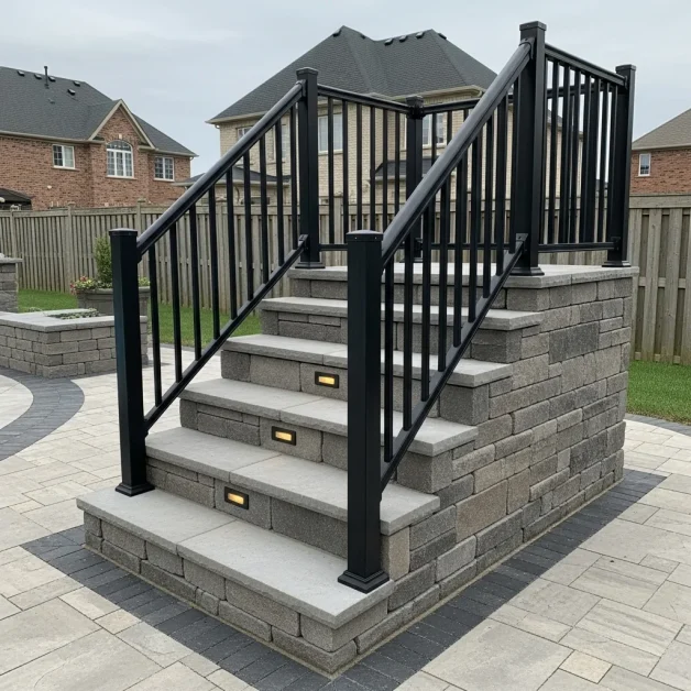 A Custom-Designed Stairs for spa.