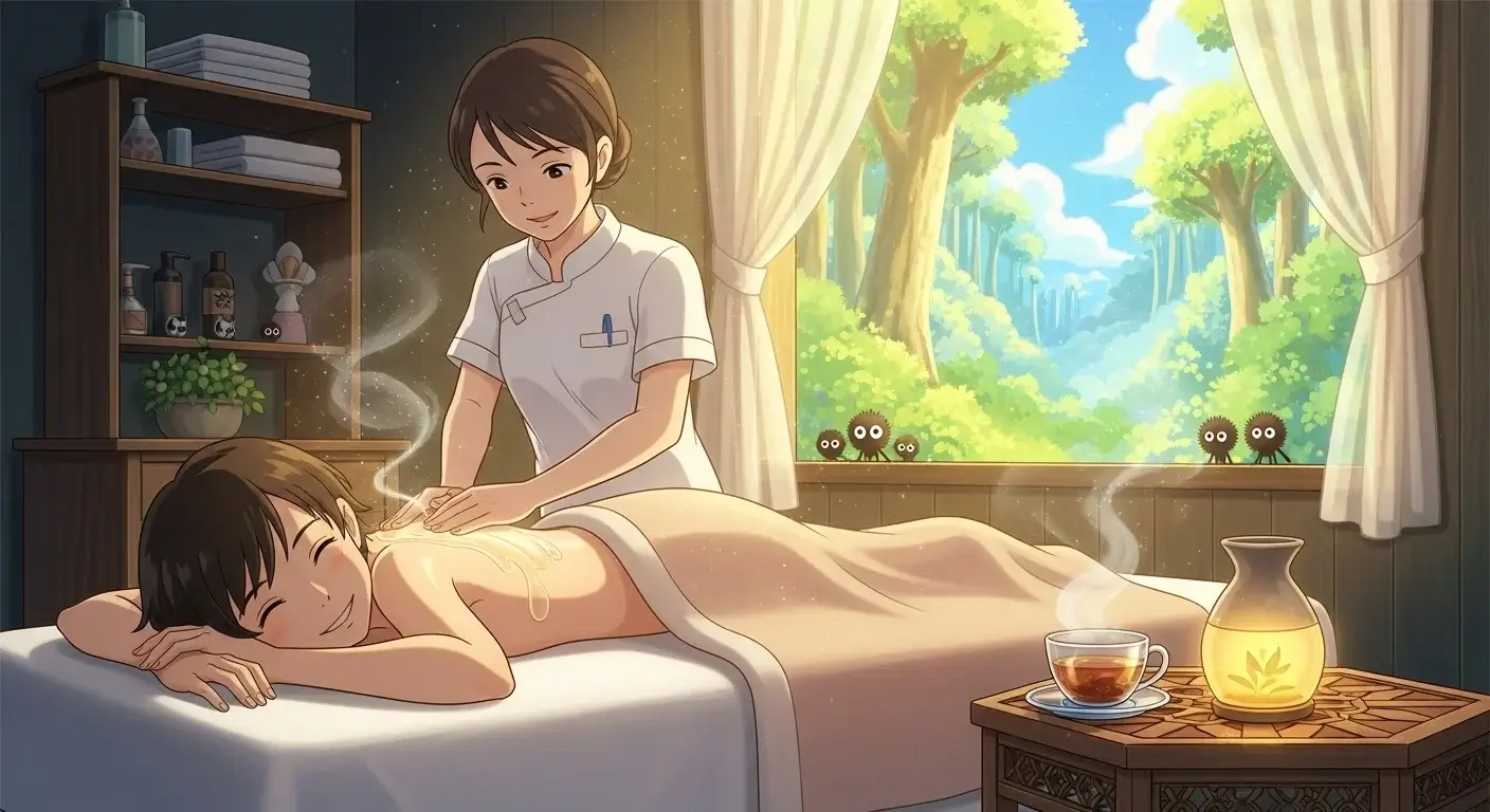An illustration works of thai massage