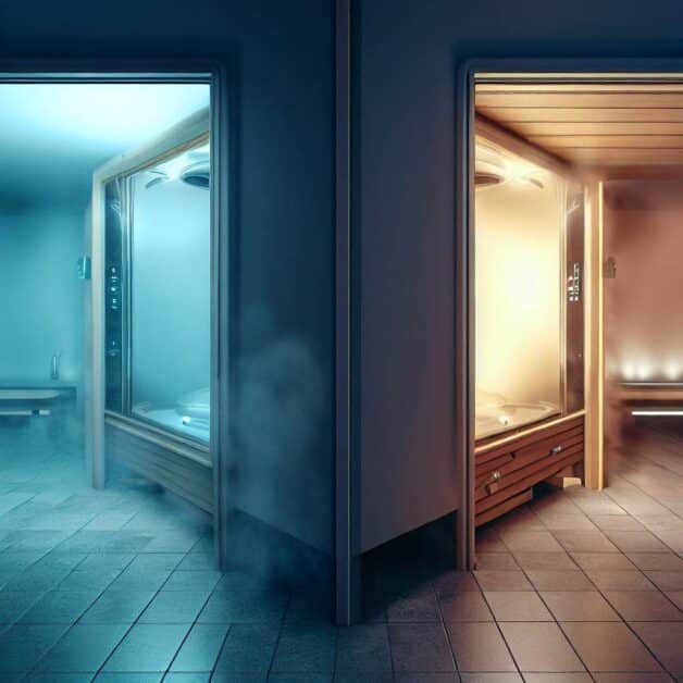 a Sauna vs Steam Room in working condition.