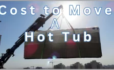 A hot tub moving to the house with mover company