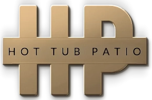 A logo for hot tub patio 400 px