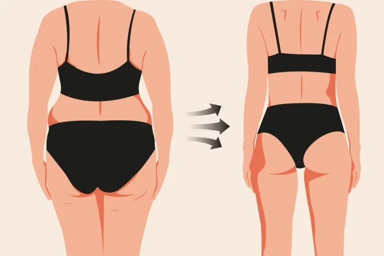 An illustration shows the Cellulite before and after a workout info.