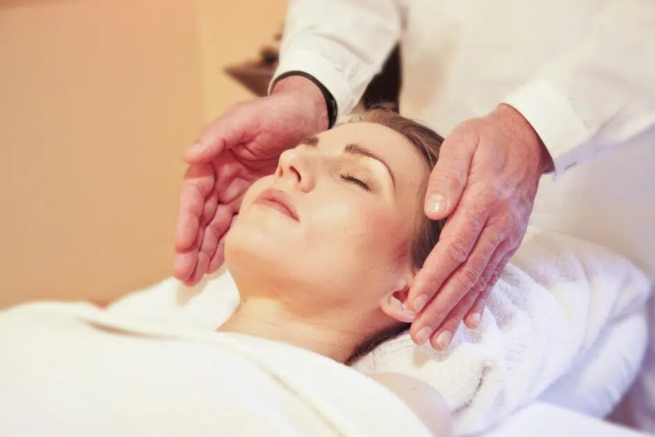 A woman performs Thai Massage in Las Vegas.jpg