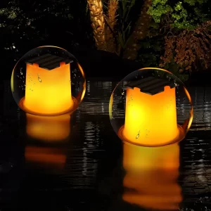 A Solar Floating Lights for Hot Tub by FineBud