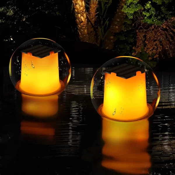 A Solar Floating Lights for Hot Tub by FineBud