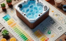 A table of Energy-Efficient Hot Tub Solutions metrics