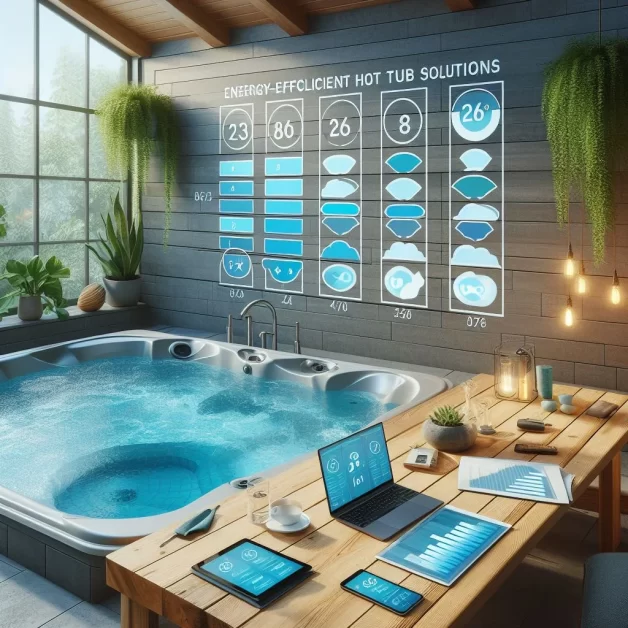 a hot tub with Energy-Efficient Hot Tub Solutions things 