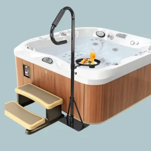 A Hot Tub Handrail main image with Cup Holder Tray