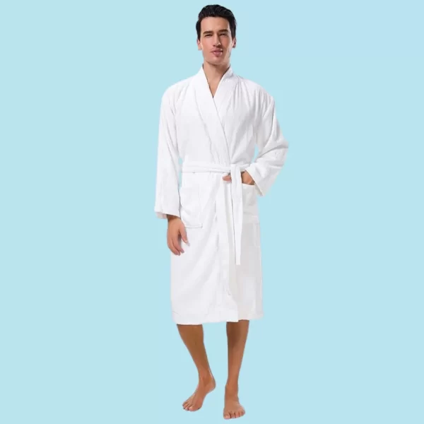 Mens Terry Cloth Kimono Bathrobe