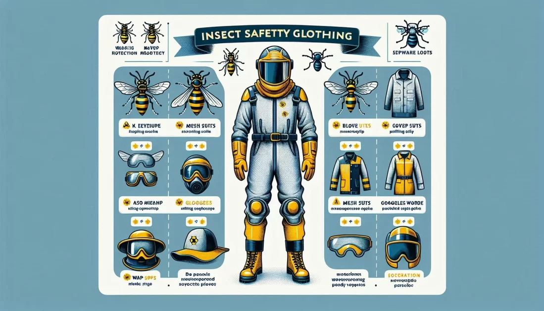 wasp protective clothing infographic.