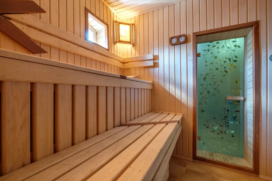 A inside view of Inner Light Sauna.