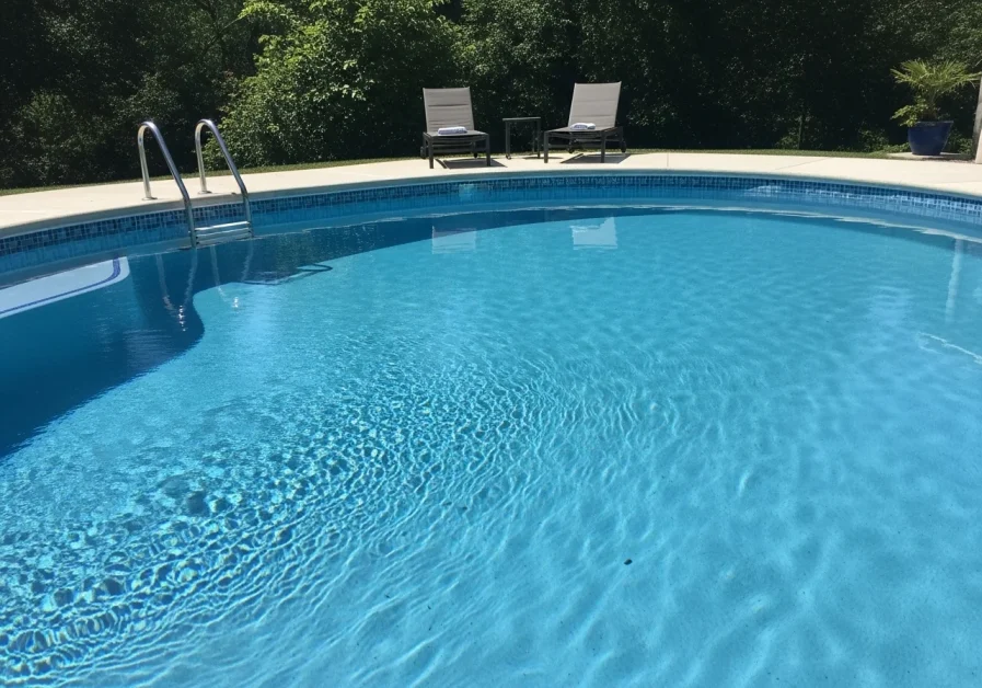 A sunny day view of Above Ground Plunge Pools.