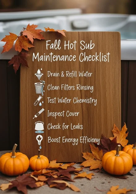 A Fall Hot Tub Maintenance Checklist download.