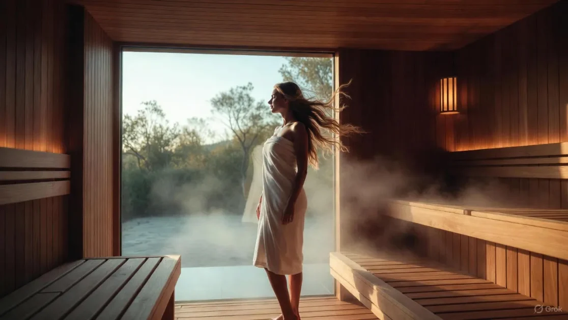 Full Length Window Layout medern sauna design