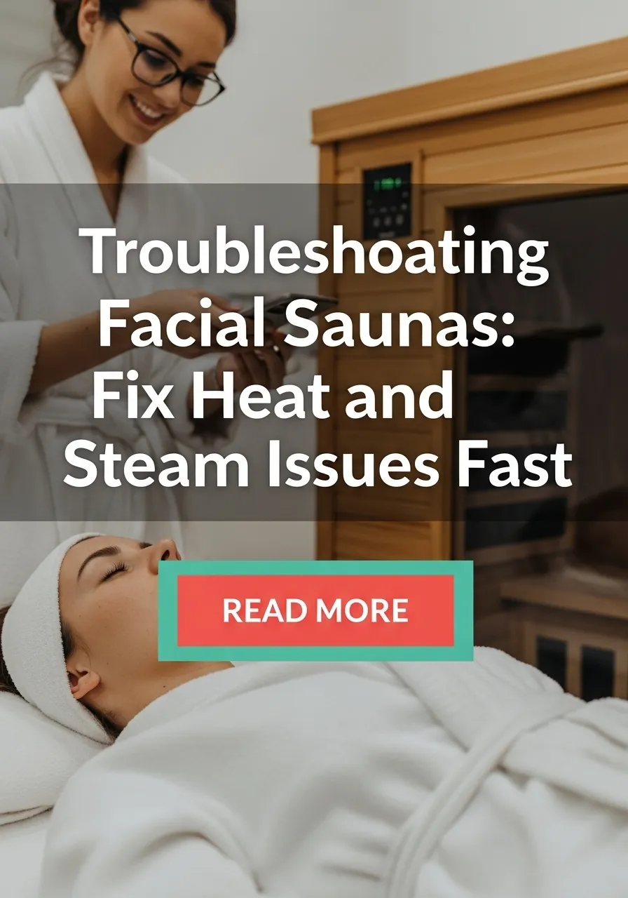 A banner of Troubleshooting Facial Saunas Fix Heat and Steam Issues Fast