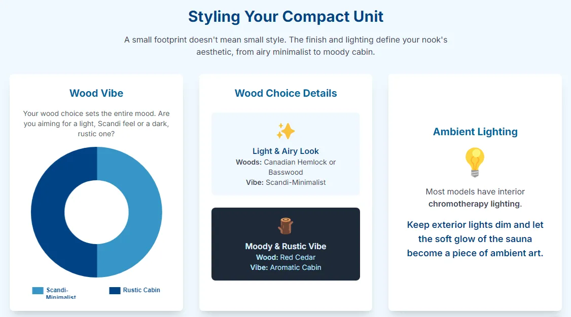 How to Create the Perfect Indoor Sauna Nook: Small Space, Big Style 29 2 Person Corner Models 1