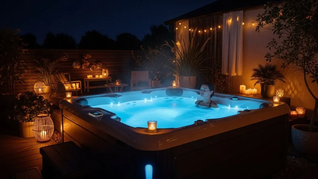 7 Incredible Ways to Relax In Your Hot Tub to Unwind and Rejuvenate 2 Unwind at the end of the day with a peaceful hot tub soak that helps relax muscles and clear your mind.