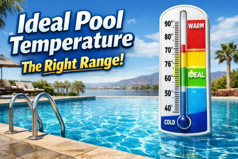 A Pool Temperature scale with info text.