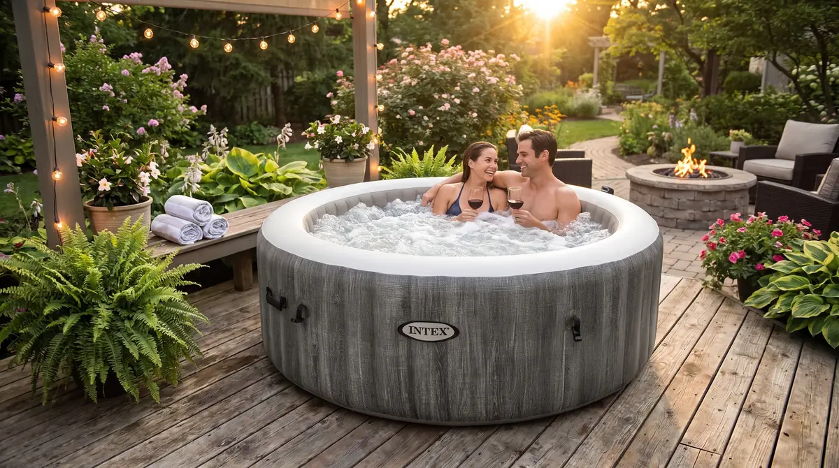 Intex SimpleSpa 4-Person Inflatable Hot Tub