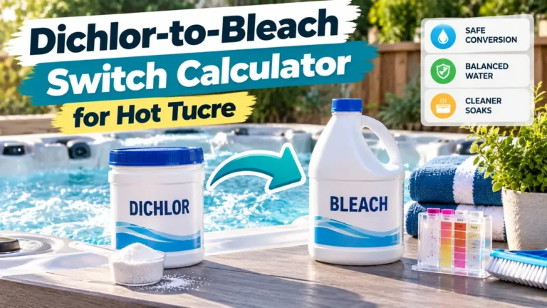 Dichlor-to-Bleach Switch Calculator for Hot Tubs 6 dichlor to bleach hot tub switch