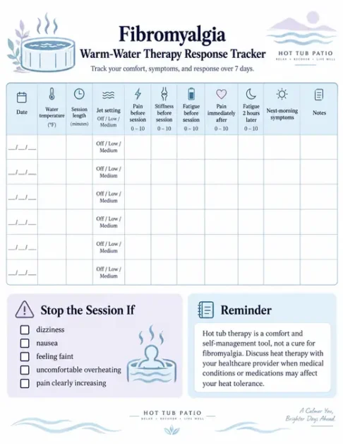 fibromyalgia warm water therapy tracker