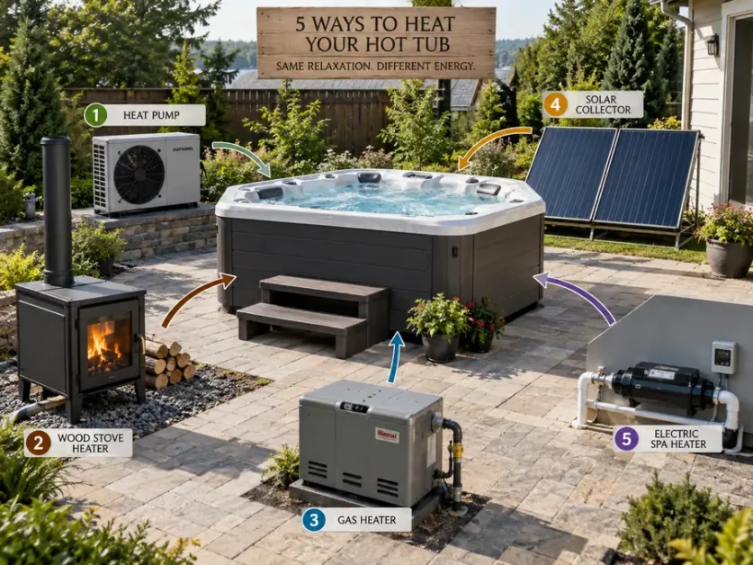 five ways to heat your hot tub