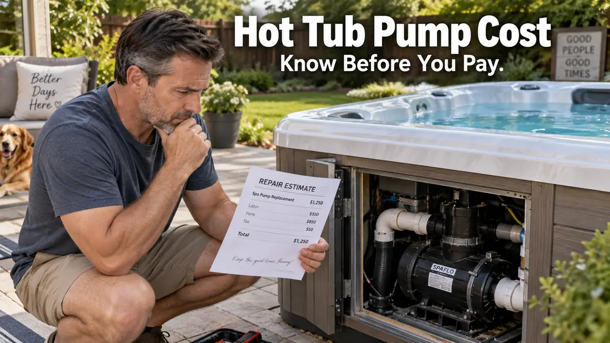 Hot Tub Pump Replacement Cost: Parts, Labor & Repair Options 1 hot tub pump cost guide