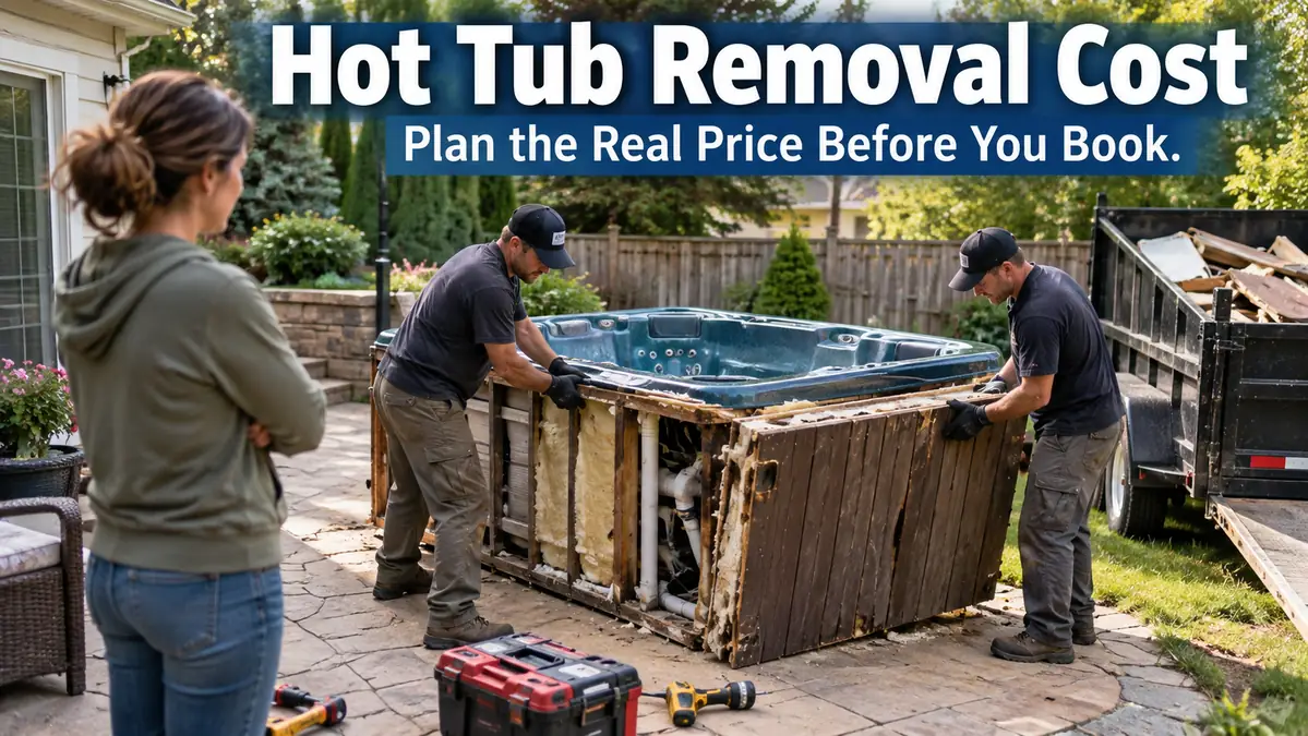 hot tub removal cost guide