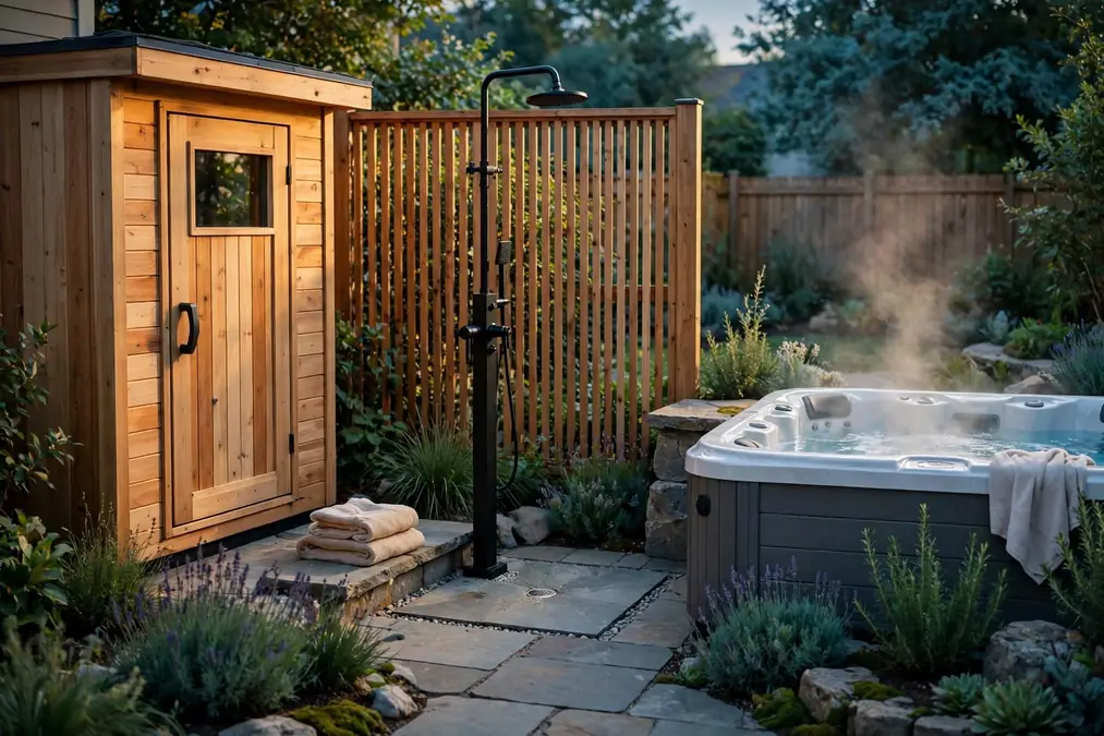 Hot tub overheating warning signs and recommended response to dizziness, headache, nausea, weakness or severe symptoms.