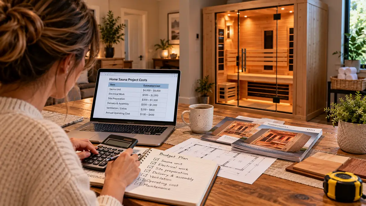 Home Sauna Buying Guide: How to Choose the Best Sauna for Your Space, Budget & Heat Style 6 Planning the cost of a home sauna.